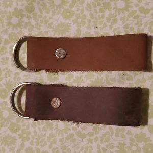 Leather key chain